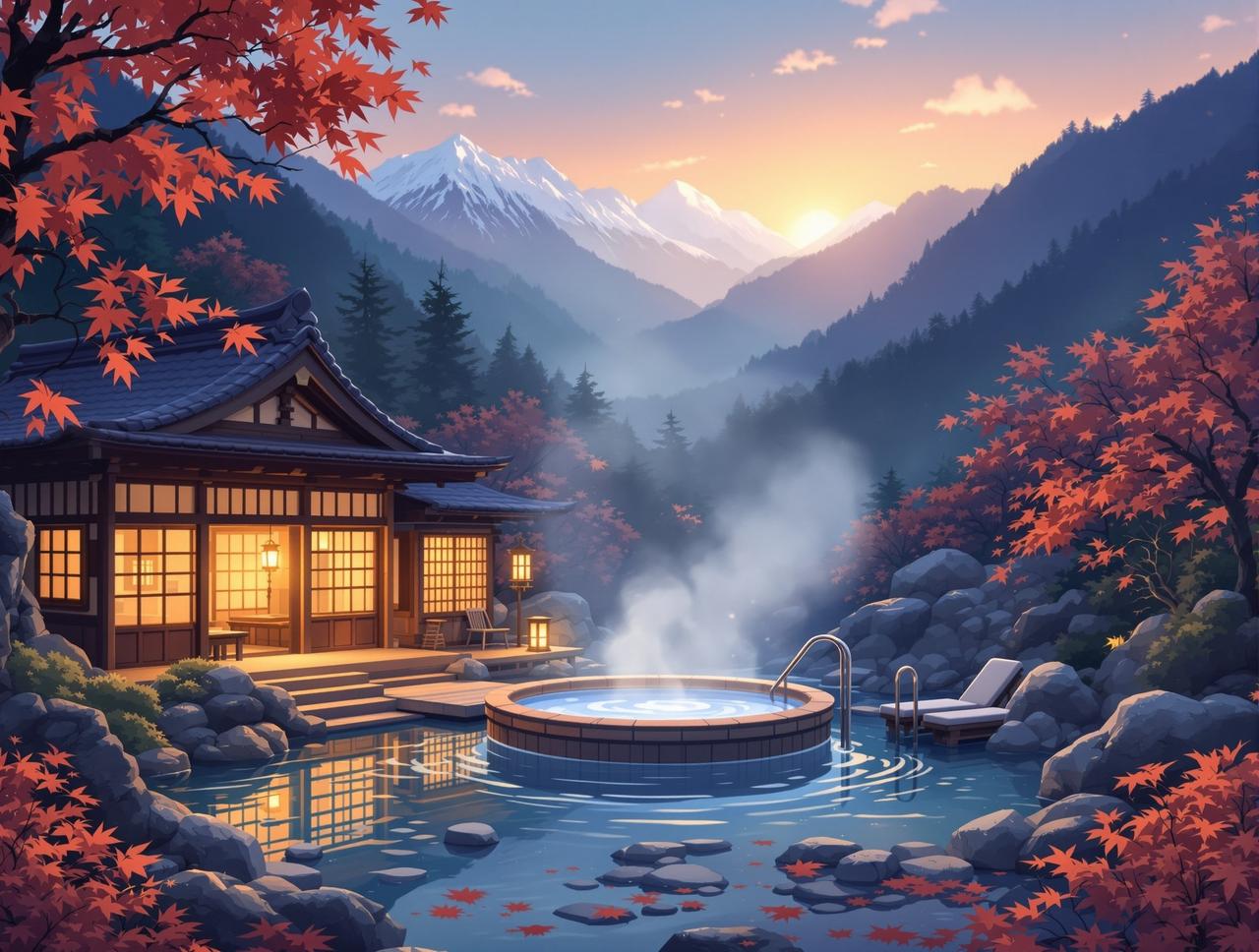短剧影视 - 温泉旅店 - 山间疗愈物语