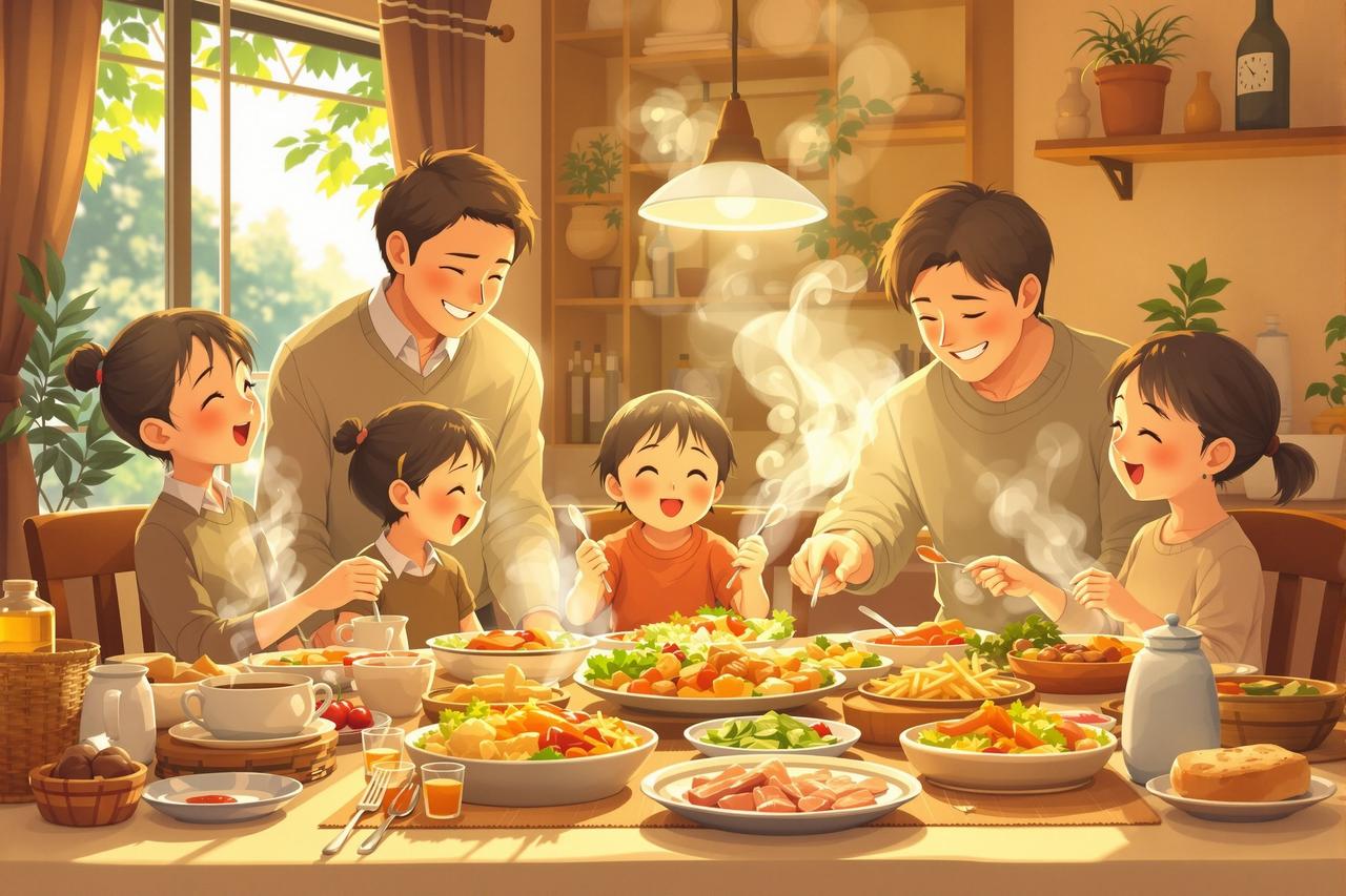 短剧影视 - 家的味道系列 - 食物承载记忆，家是永远的港湾。围绕家庭餐桌的温情故事，每一口都是爱的味道。